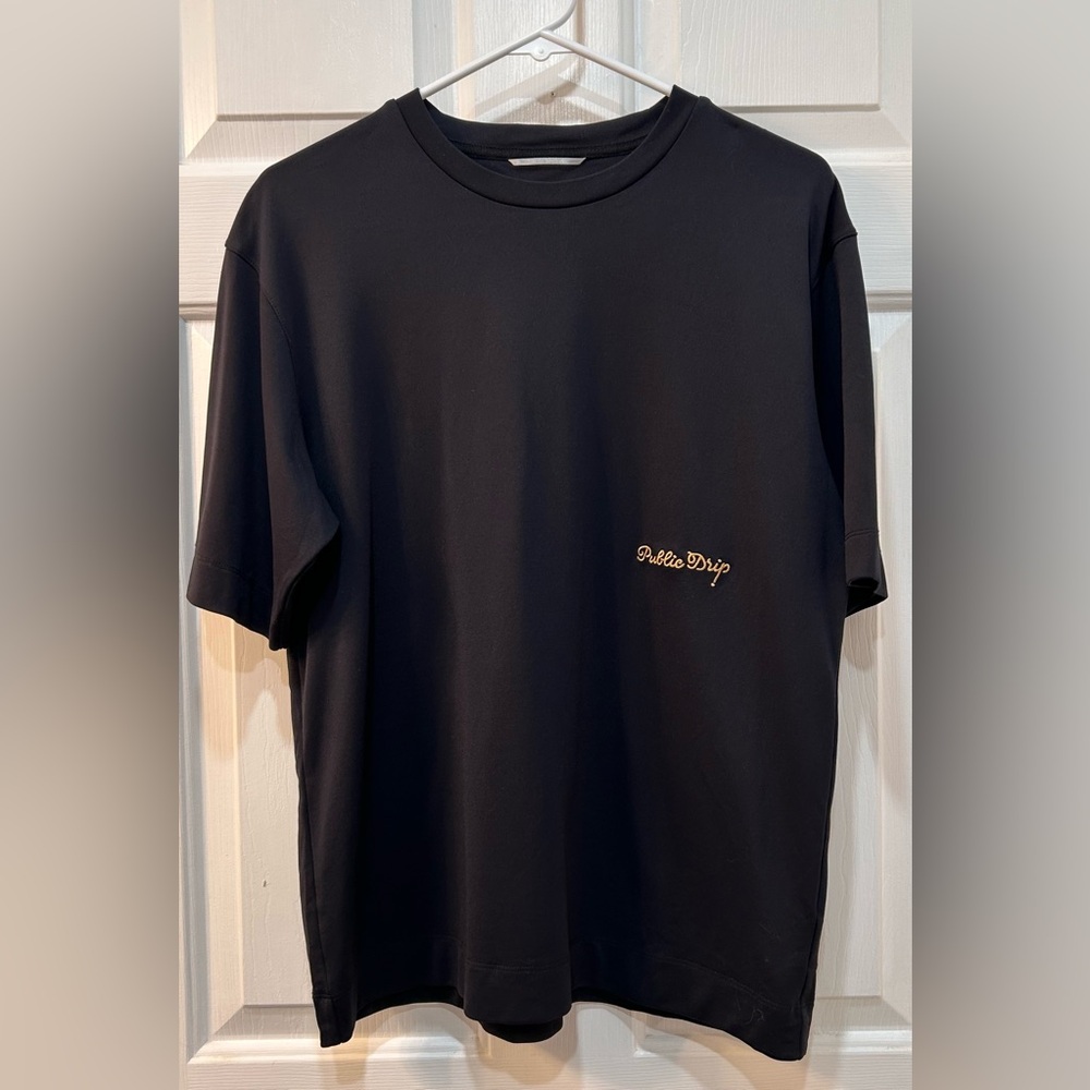 PUBLIC DRIP Elevated Tee Men Size M Oversized Boxy Embroidered Logo Streetwear